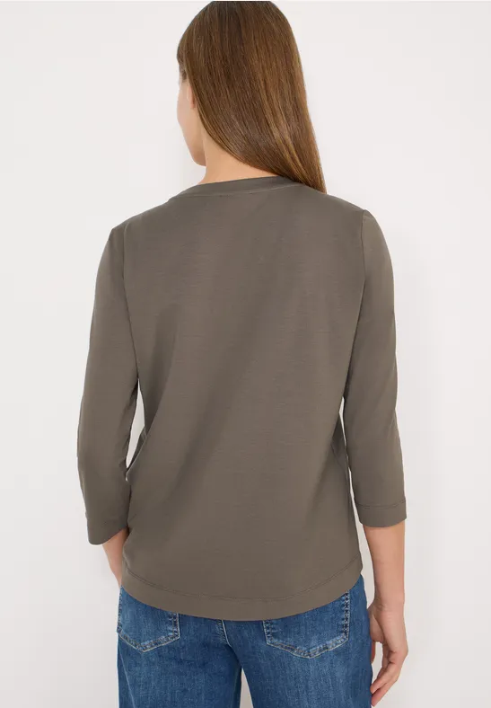 T-Shirt mit Grafikprint aus Baumwollmischung