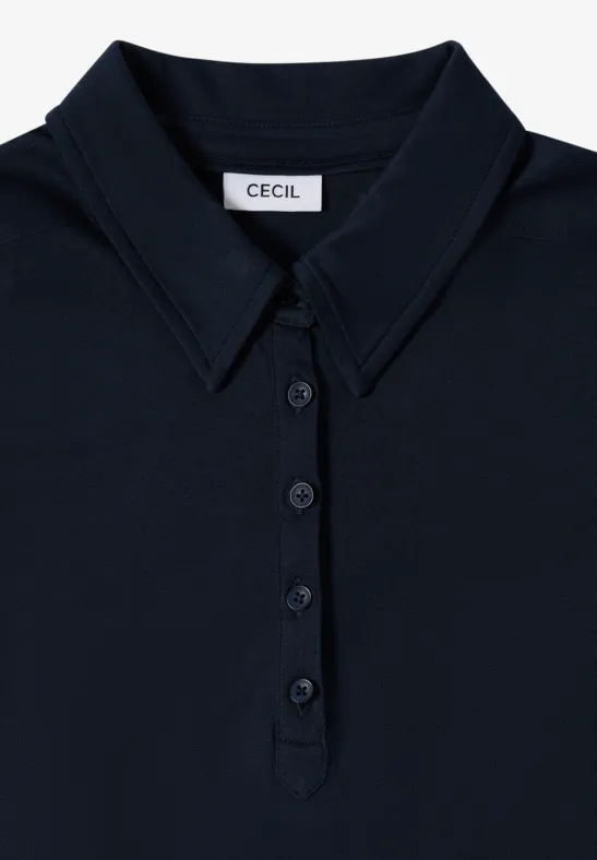 Klassisches Langarm-Poloshirt