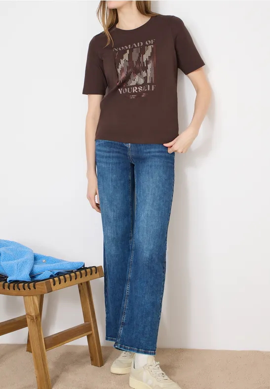 T-Shirt mit Grafikdruck aus Baumwolle