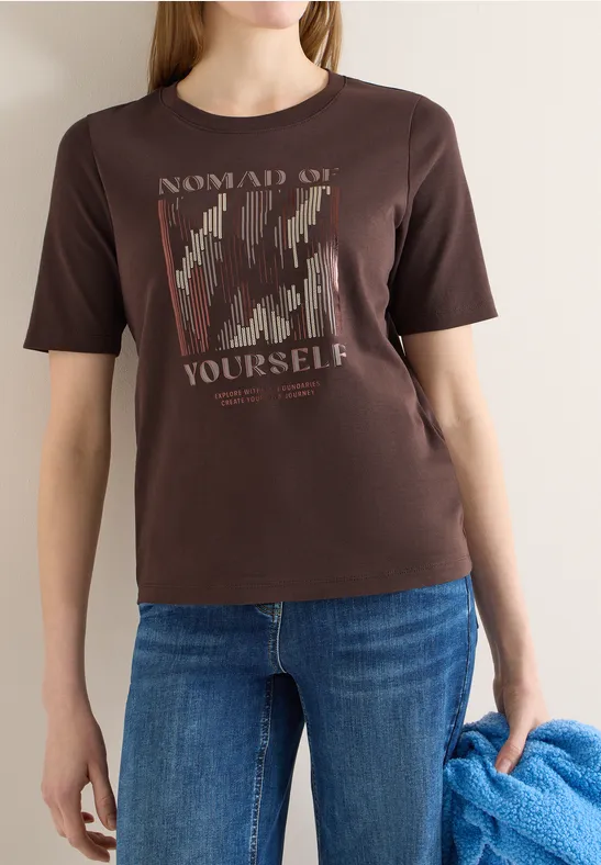 T-Shirt mit Grafikdruck aus Baumwolle