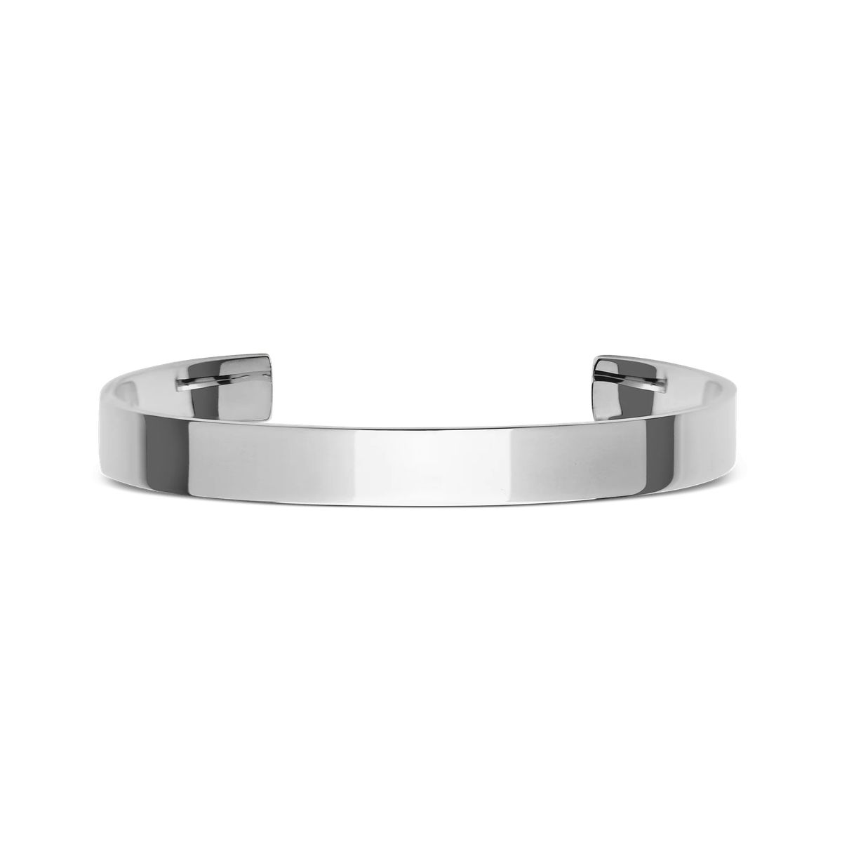 Klassisches Armreif-Armband in Silberton
