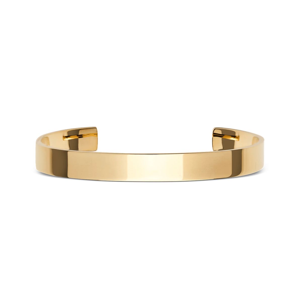 Minimalistischer goldfarbener Armreif