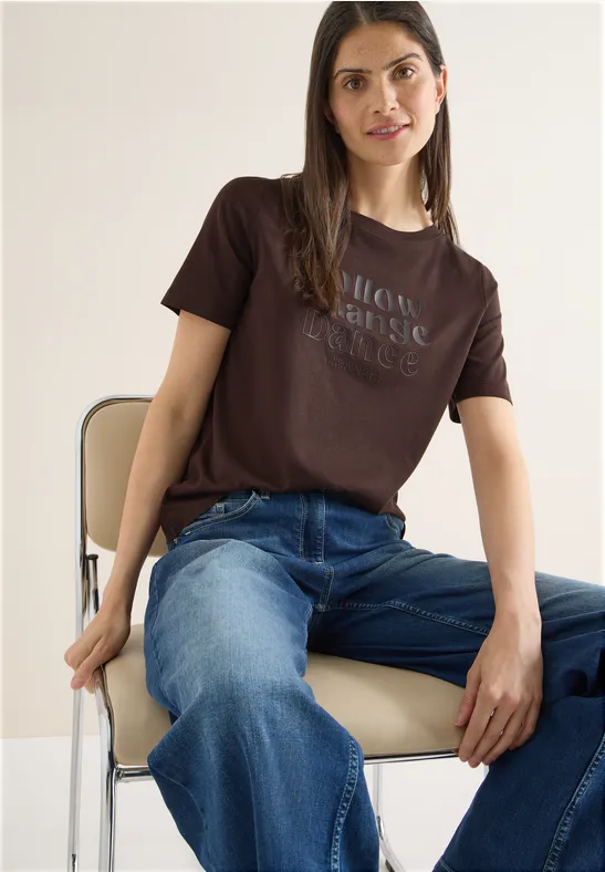 Lässiges T-Shirt mit Grafik und kurzen Ärmeln