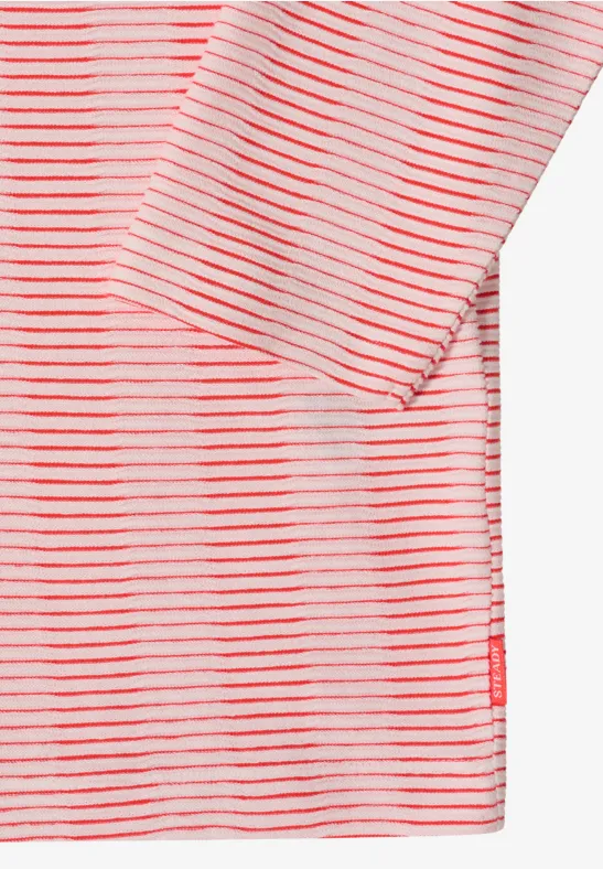 Gestreiftes Freizeitshirt aus Baumwollmischung