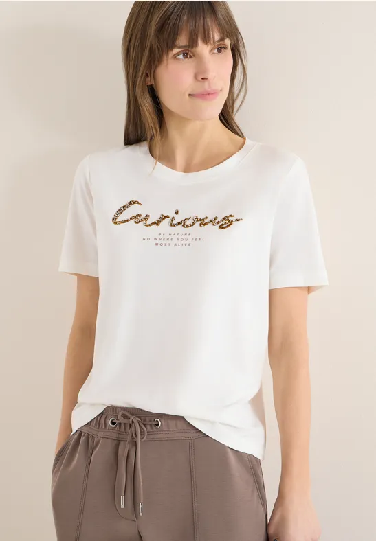 Lässiges T-Shirt mit Grafikprint