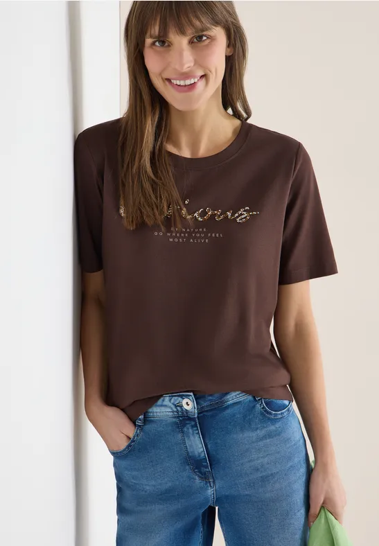 Lässiges T-Shirt mit Grafikprint
