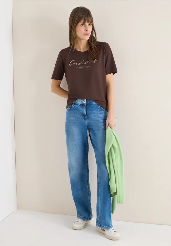 Lässiges T-Shirt mit Grafikprint