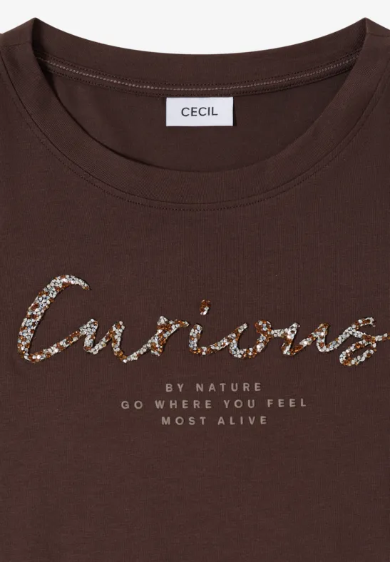 Lässiges T-Shirt mit Grafikprint