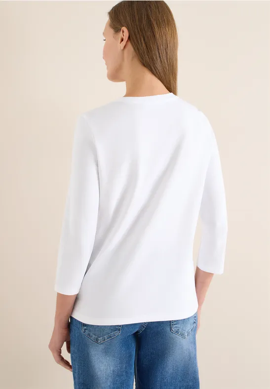 Vielseitiges Basic-T-Shirt mit V-Ausschnitt
