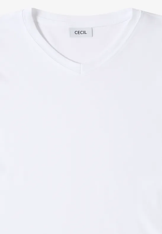 Vielseitiges Basic-T-Shirt mit V-Ausschnitt