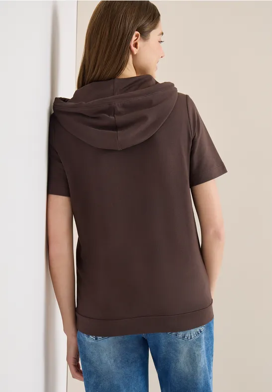 Lässiges Kurzarm-Hoodie-T-Shirt