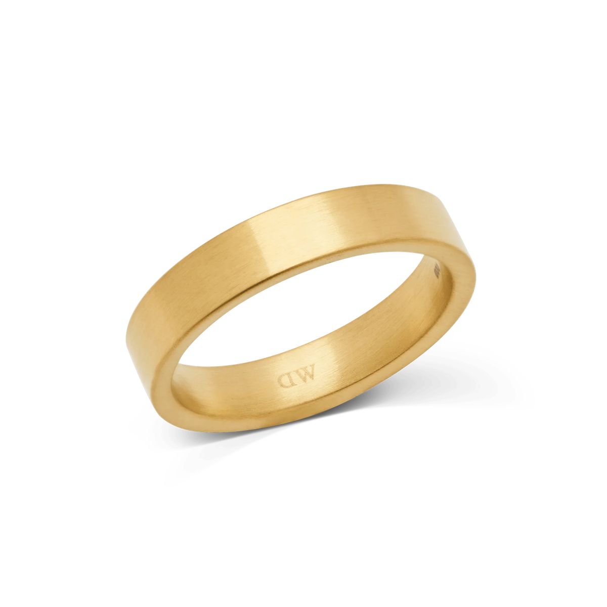 Klassischer goldfarbener Unisex-Ring