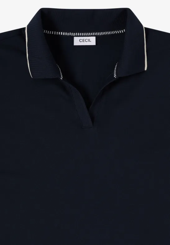 Klassisches Piqué Strick Poloshirt