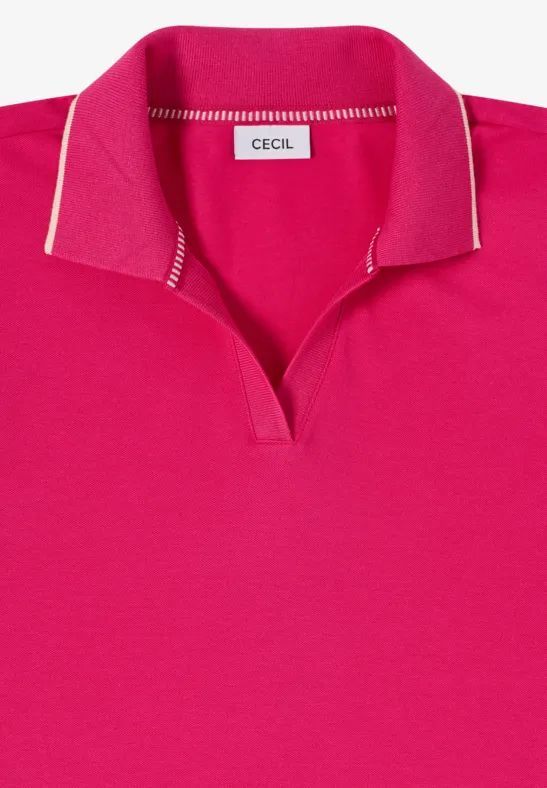 Klassisches Piqué Poloshirt mit Kragen