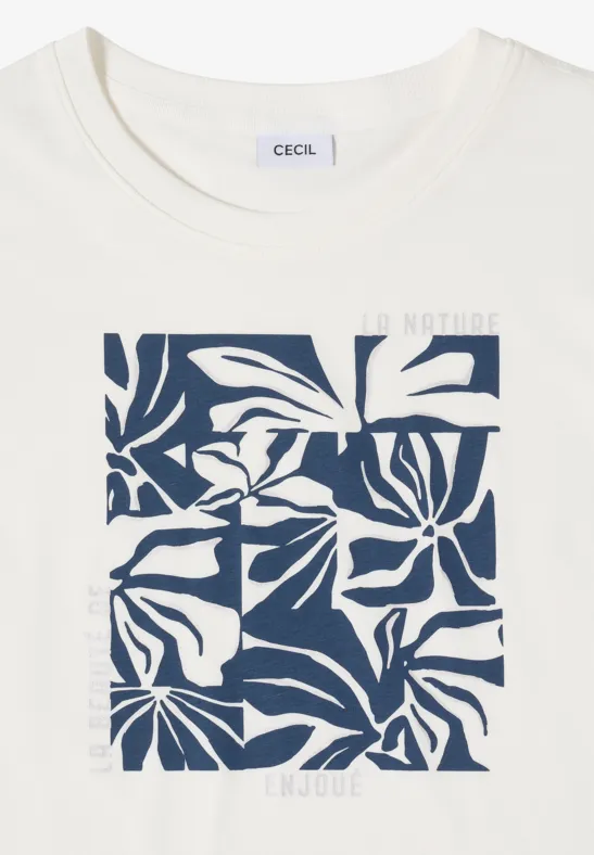 Damen T-Shirt mit Rundhalsausschnitt und Grafik