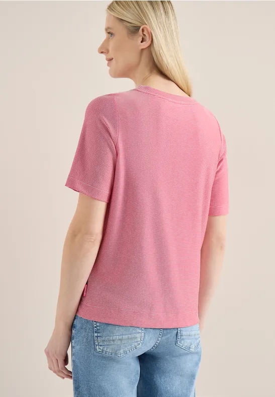 Gestreiftes T-Shirt mit kurzen Ärmeln