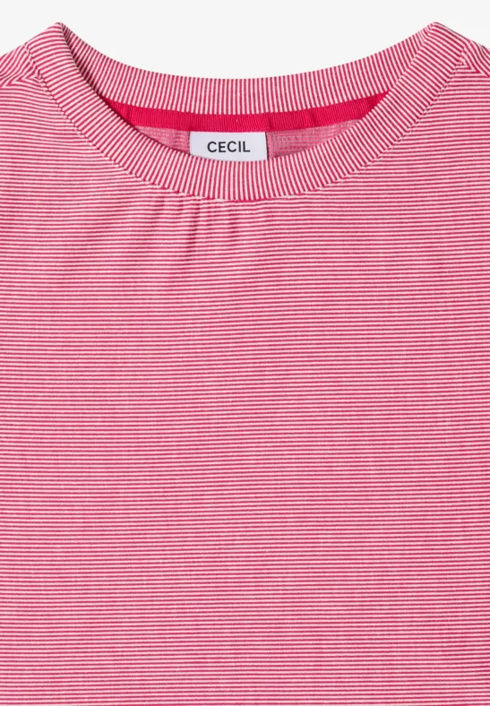 Gestreiftes T-Shirt mit kurzen Ärmeln