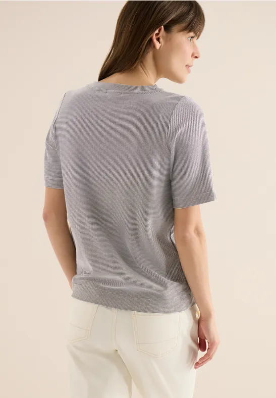 Gestreiftes Kurzarm T-Shirt