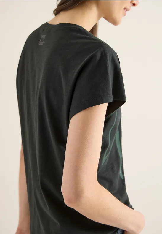 T-Shirt mit Grafikprint aus Baumwolle