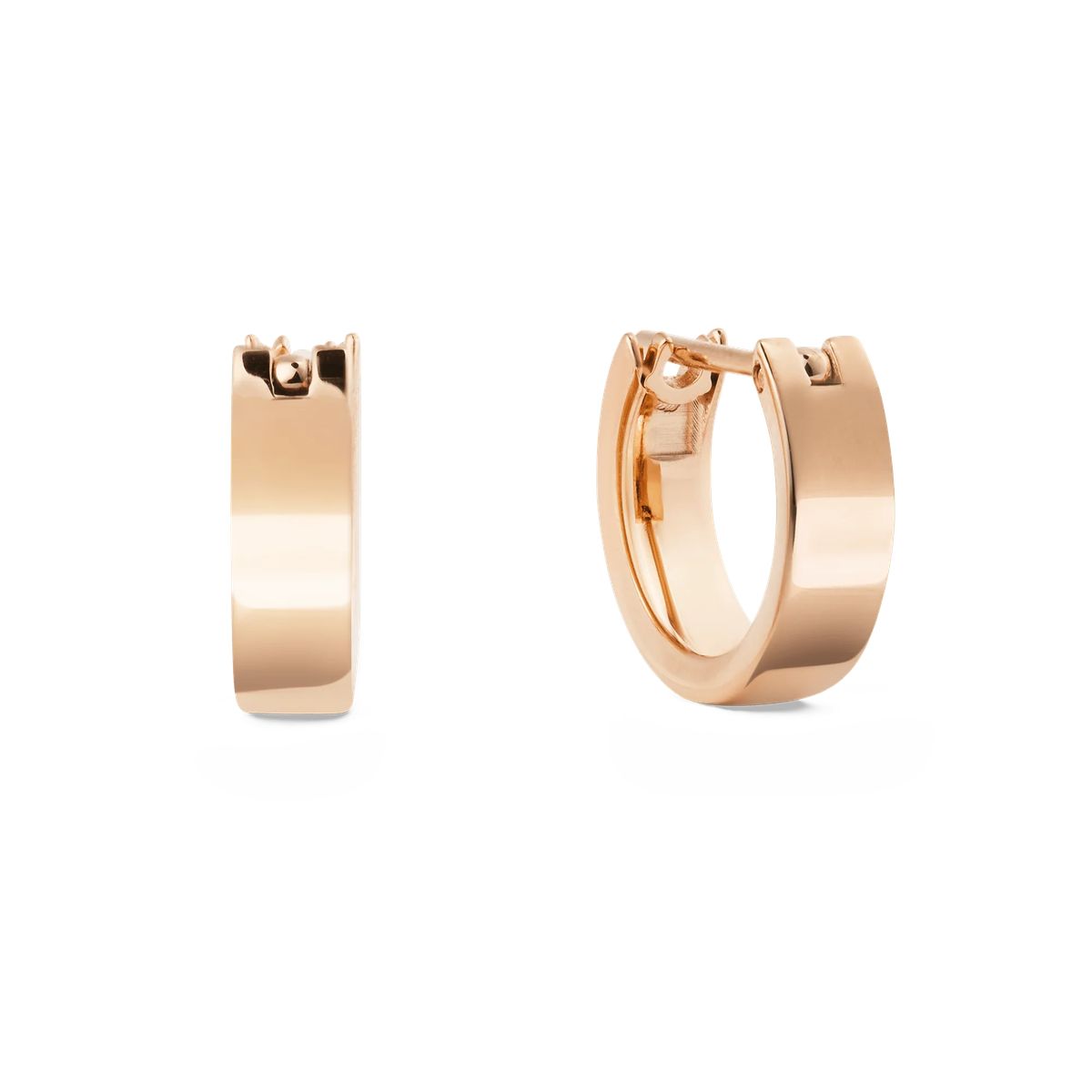 Roségoldene Creolen Minimalistisches Design