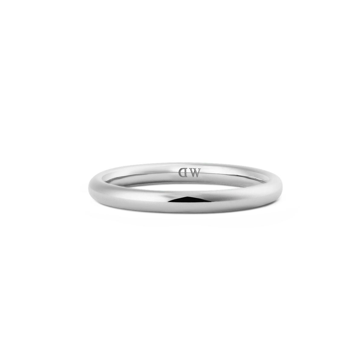 Minimalistischer silberner Arch Ring