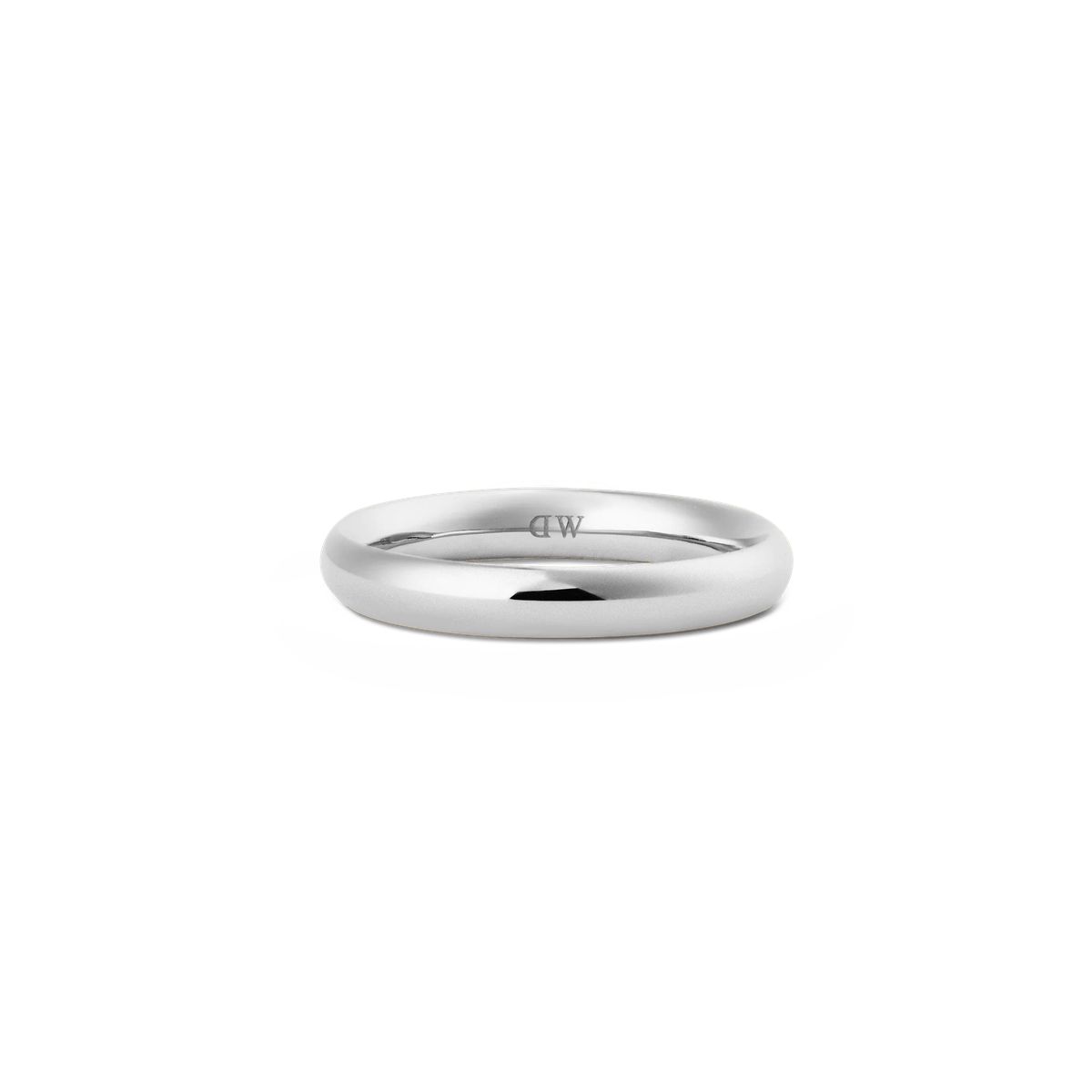 Minimalistischer silberner Arch Ring