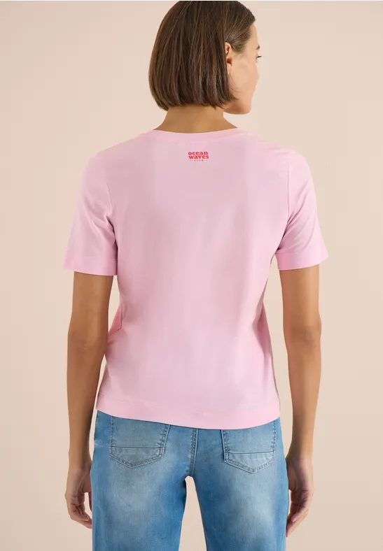 Lässiges T-Shirt mit Grafikdruck