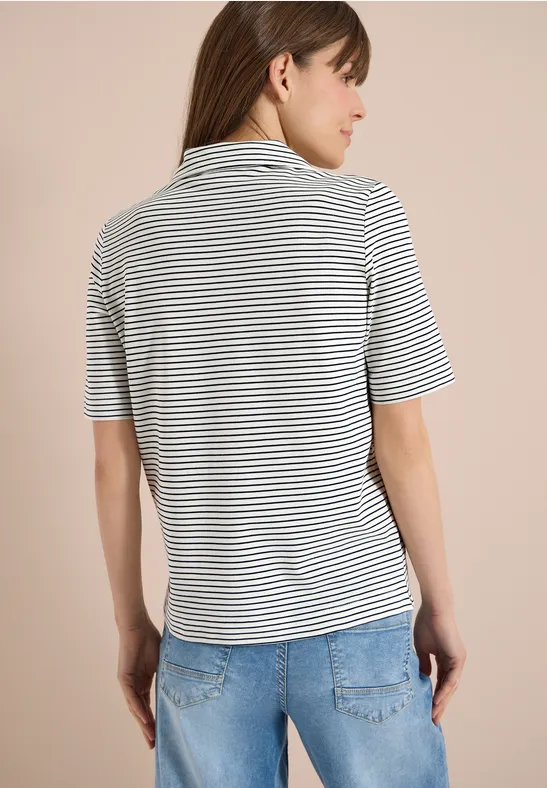 Gestreiftes Kurzarm-Poloshirt