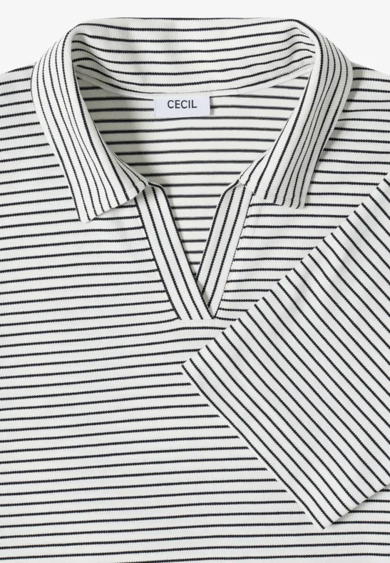 Gestreiftes Kurzarm-Poloshirt