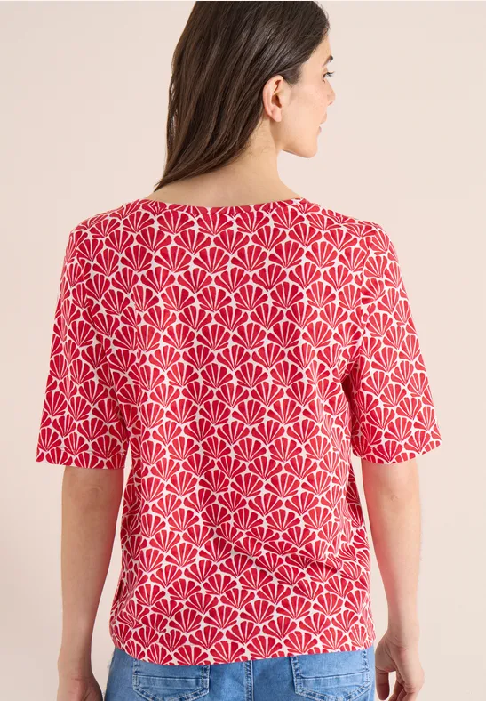 T-Shirt mit Rundhalsausschnitt und Grafikdruck