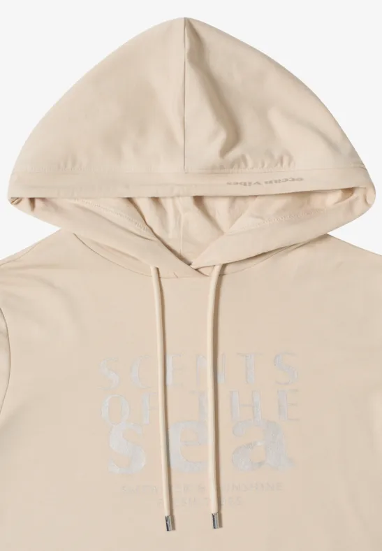 Lässiges Kurzarm-Hoodie-Top