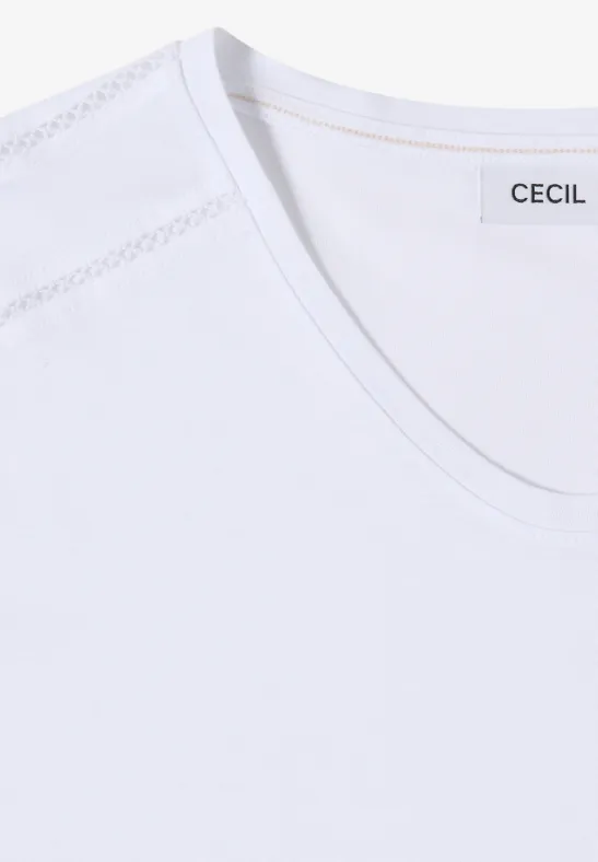 Damen Freizeit V-Ausschnitt T-Shirt