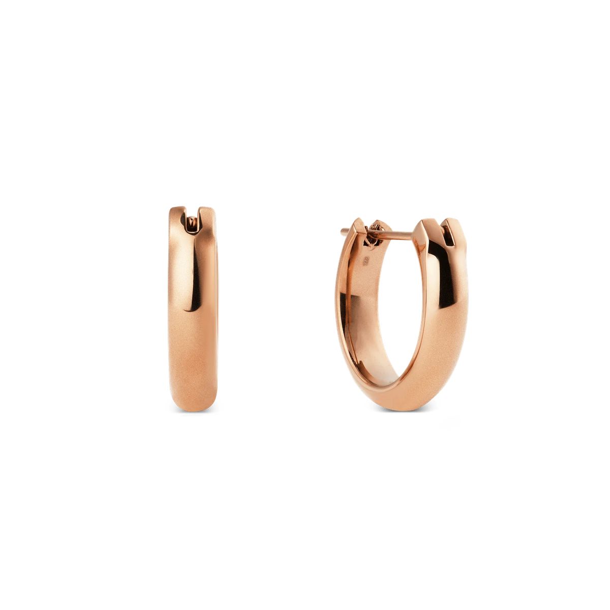 Klassische Creolen in Roségold