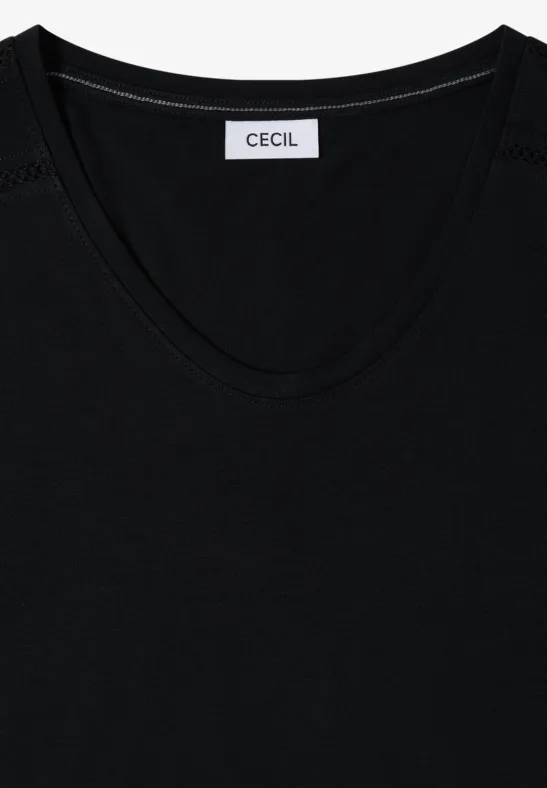 Damen T-Shirt mit V-Ausschnitt