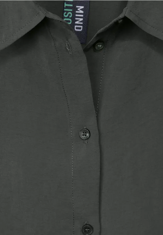 Klassisches Button-Down-Hemd in Dunkelgrün