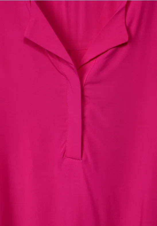 Bluse mit V-Ausschnitt und lockerer Passform