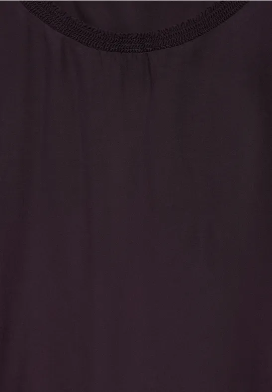Bluse mit Raffung und entspanntem Schnitt