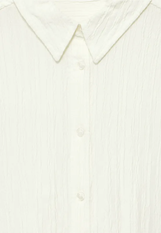 Damen Bluse mit Textur und langen Ärmeln