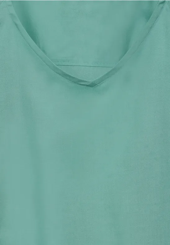 Damen T-Shirt Bluse mit V-Ausschnitt