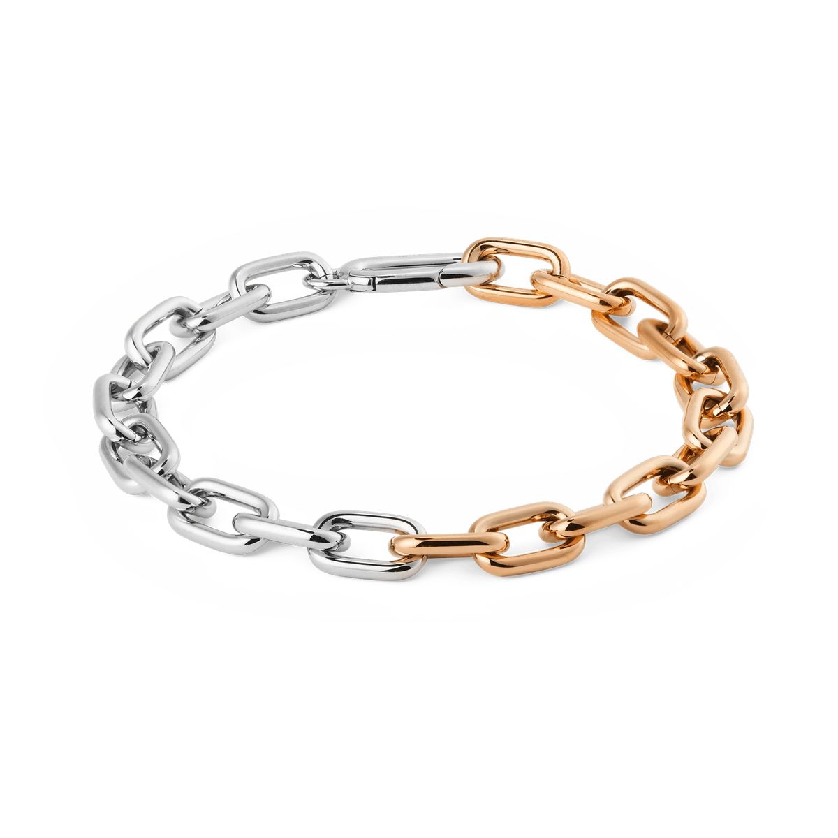 Zweifarbige Gliederkettenarmband