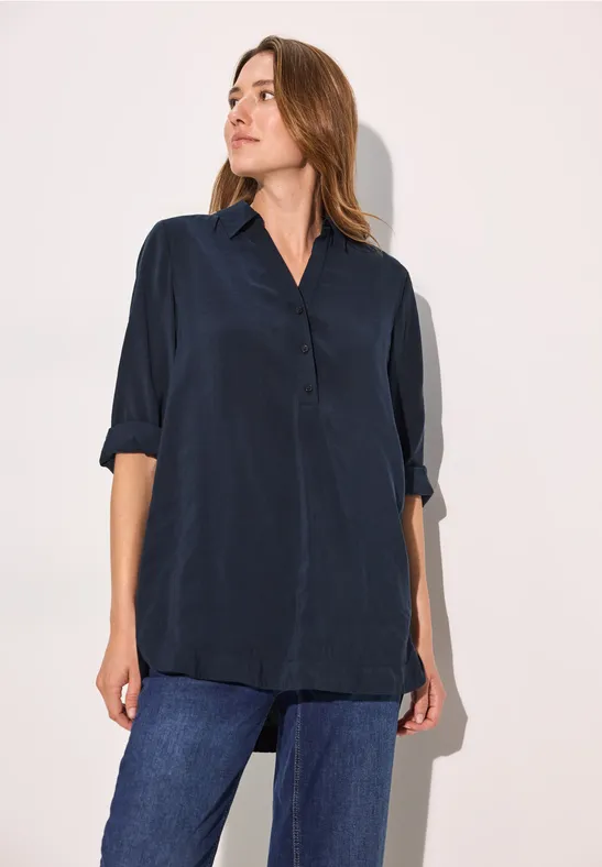Damen 3/4-Arm Schlupfbluse