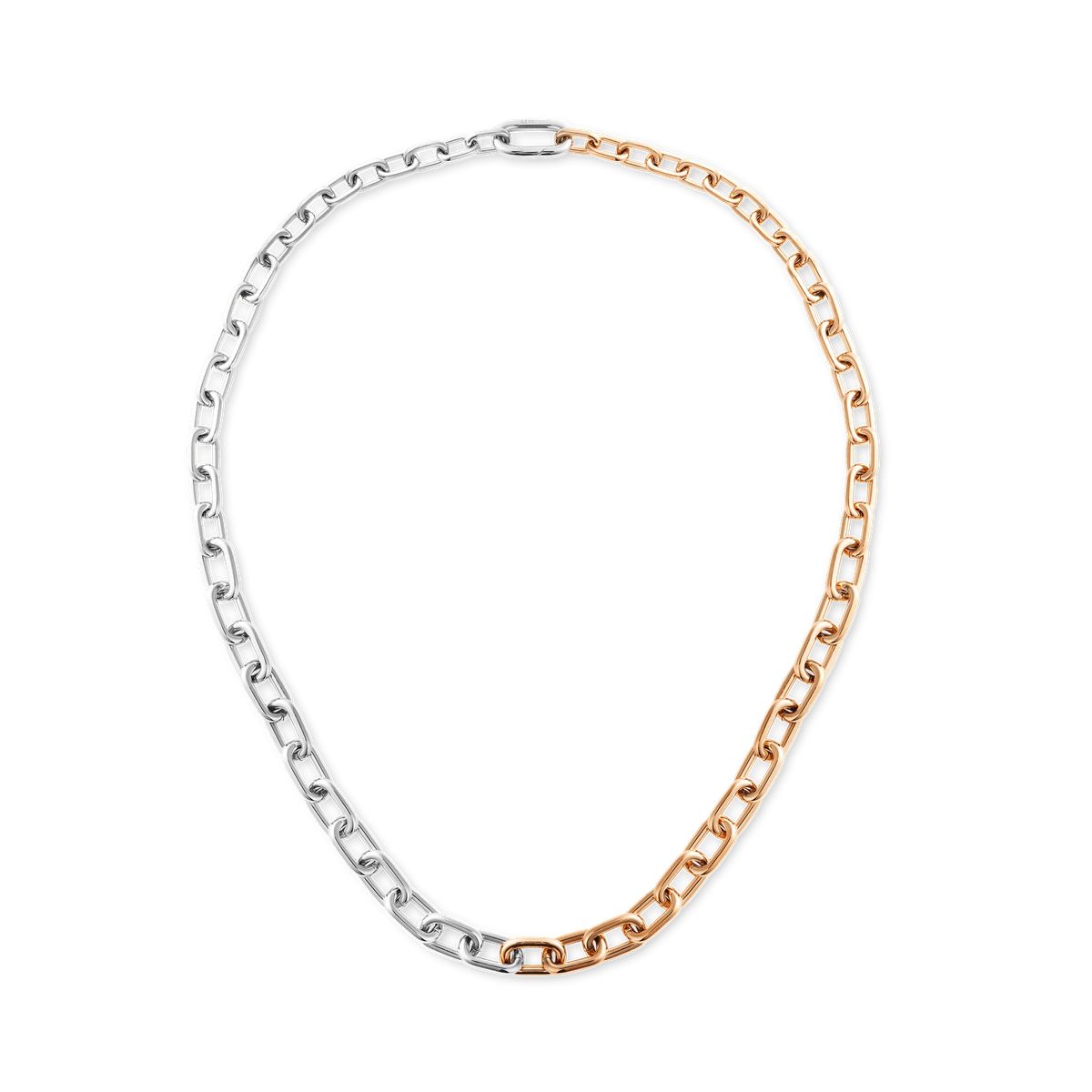 Zweifarbige Gliederkettenhalskette