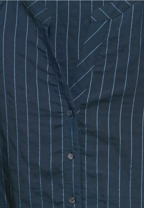 Gestreifte Langarm Bluse mit Knopfleiste