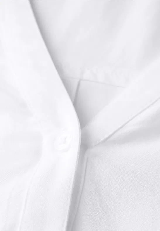Damen Langarm Bluse mit Bindeband