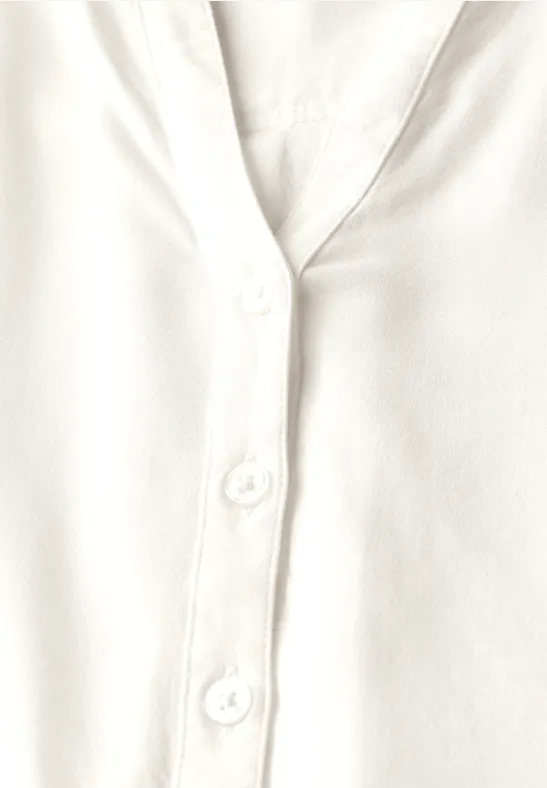 Damen Langarm Bluse mit Bindeband