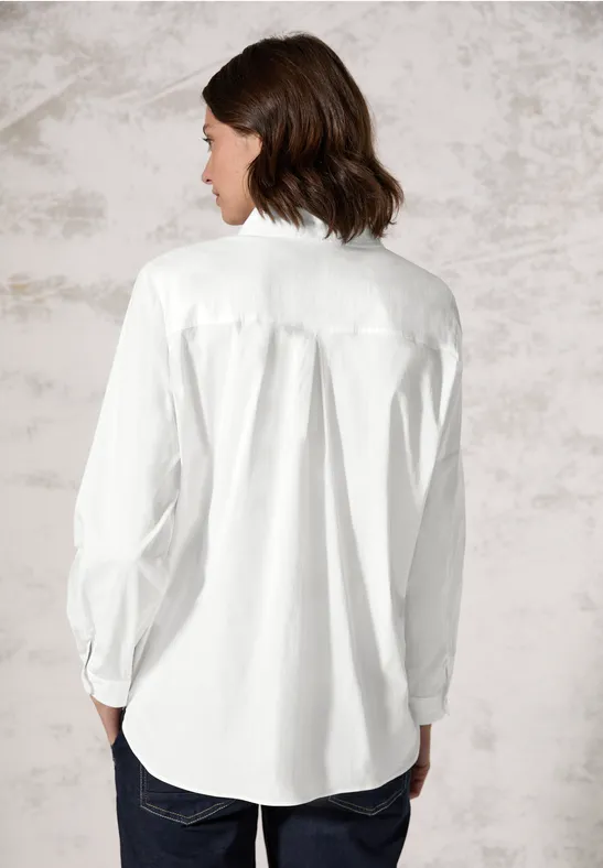 Bluse mit Knopfleiste und Glitzerdetails