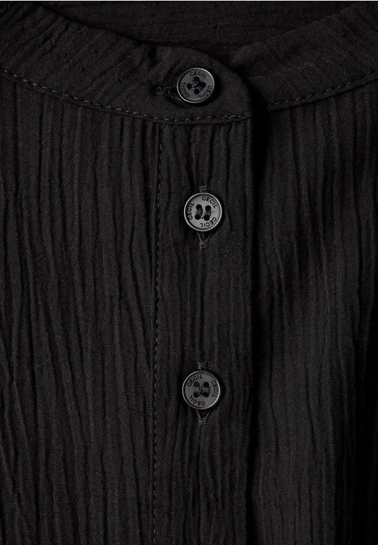 Damen Strukturierte Knopfleiste Bluse
