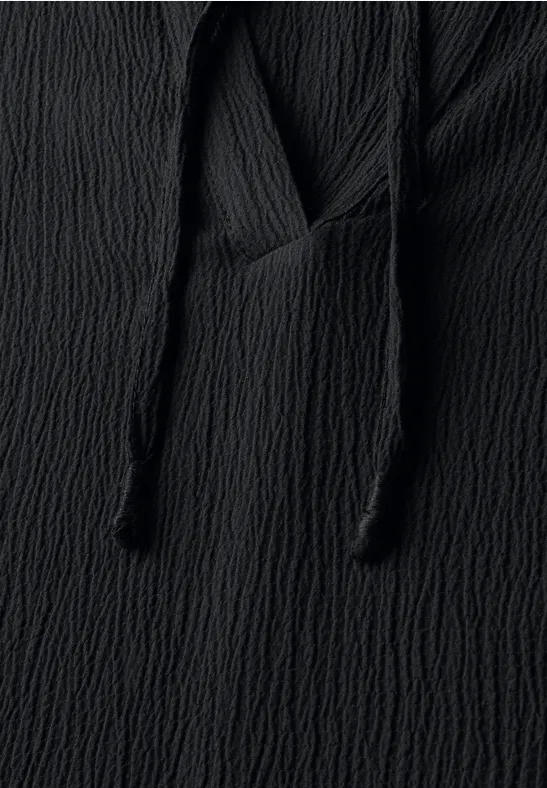 Damen Strukturierte Knopfleiste Bluse