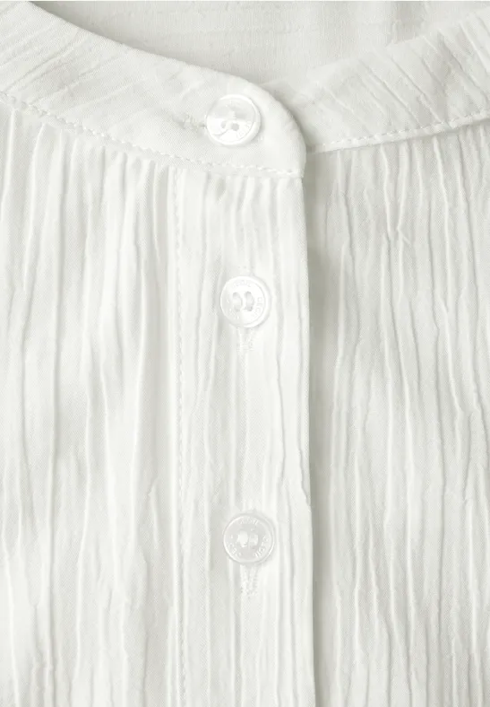 Damen Strukturierte Bluse mit Knopfleiste