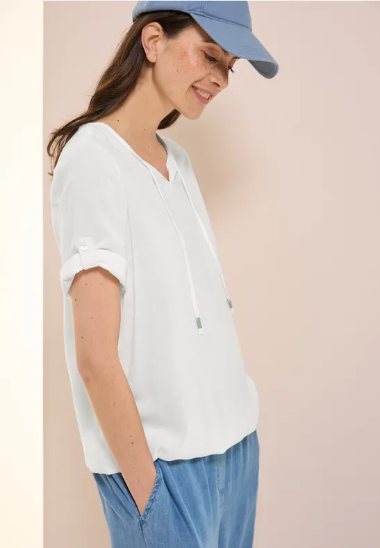 Leichte Damen Tunika mit Bindeband